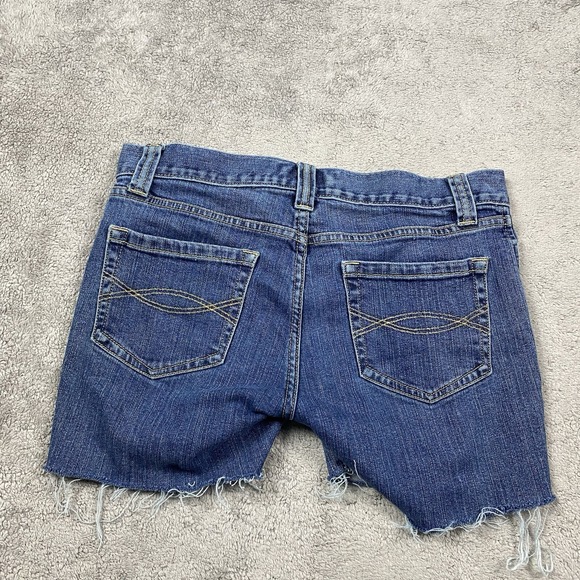 Abercrombie & Fitch Jean Shorts Womens Size 4 Blue - Picture 9 of 13
